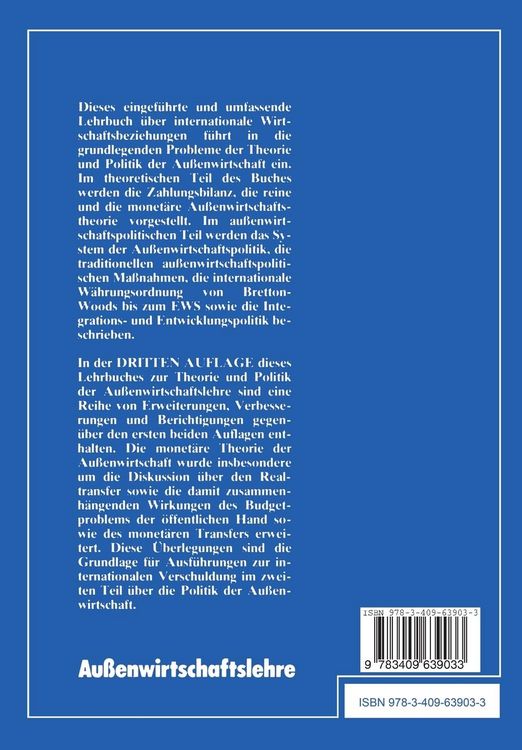 Produktbild: Au&szlig;enwirtschaftslehre