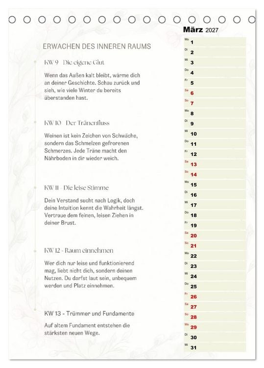 Produktbild: SEELENKOMPASS (Tischkalender 2027 DIN A5 hoch), CALVENDO Monatskalender
