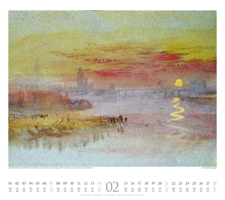 Produktbild: William Turner Kalender 2027