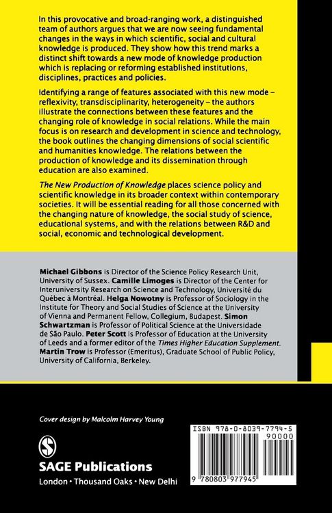 Produktbild: The New Production of Knowledge