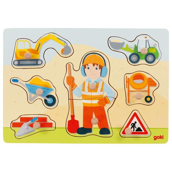 Produktbild: Steckpuzzle Bauarbeiter