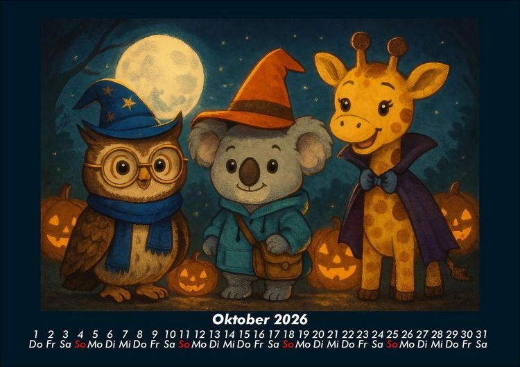 Produktbild: Ollie, Kiki & Nala - Fest der Freundschaft 2026 Fotokalender DIN A5