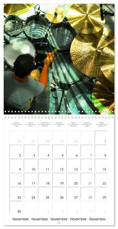 Produktbild: Drummer Action (Wall Calendar 2026 12 &times; 12 Inch) CALVENDO 12 Month Wall Calendar