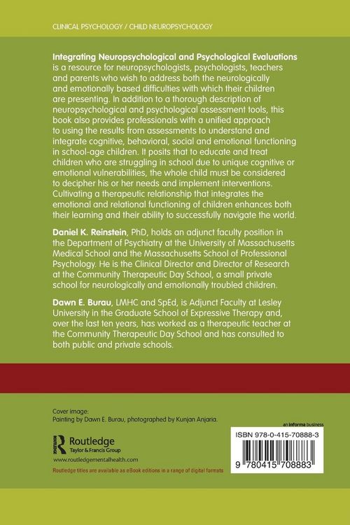 Produktbild: Integrating Neuropsychological and Psychological Evaluations
