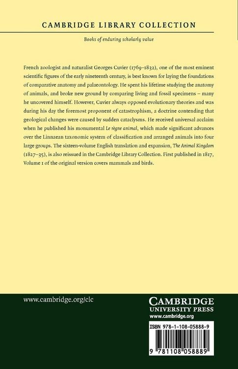 Produktbild: Le Regne Animal Distribue D'Apres Son Organisation - Volume 1