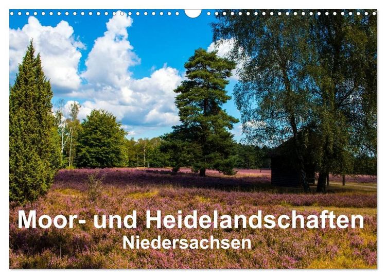 Produktbild: Moor- und Heidelandschaften Niedersachsen (Wandkalender 2027 DIN A3 quer), CALVENDO Monatskalender