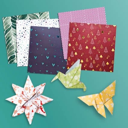 Produktbild: 350 Origami-Papiere - Muster-Mix
