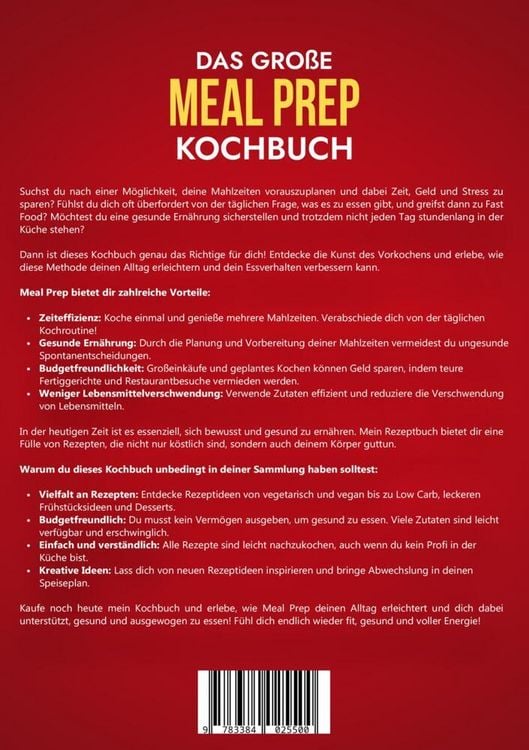 Produktbild: Das gro&szlig;e Meal Prep Kochbuch
