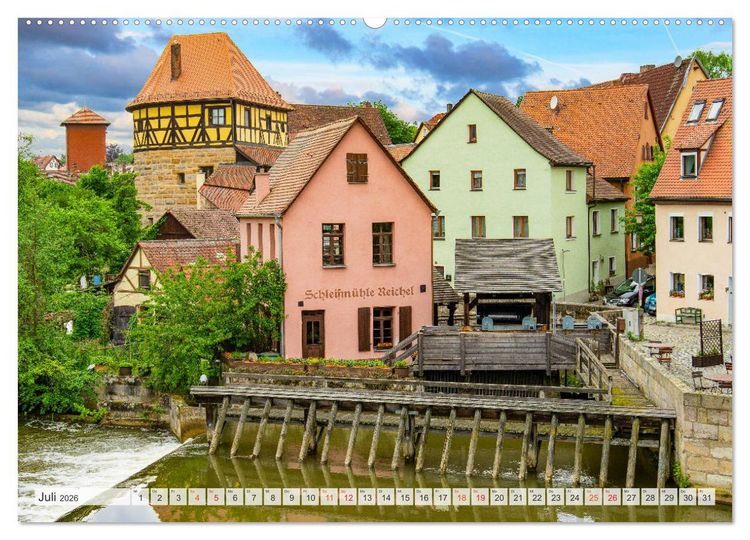 Produktbild: Lauf an der Pegnitz Impressionen (Wandkalender 2026 DIN A2 quer), CALVENDO Monatskalender