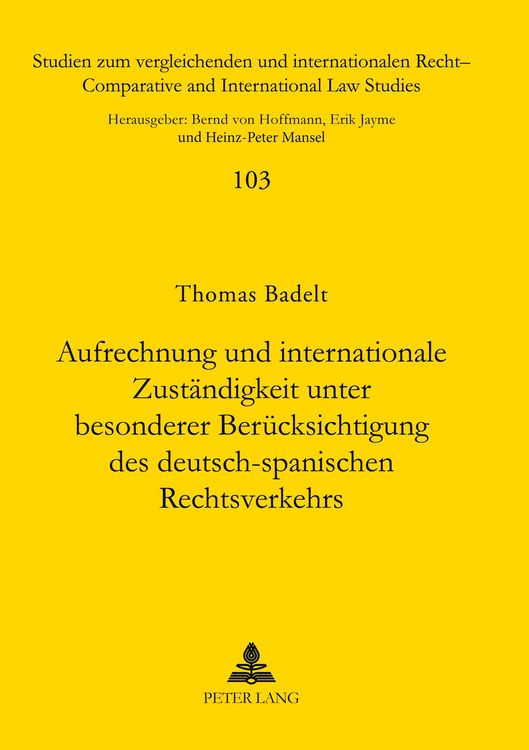 Produktbild: Aufrechnung und internationale Zust&auml;ndigkeit unter besonderer Ber&uuml;cksichtigung des deutsch-spanischen Rechtsverkehrs