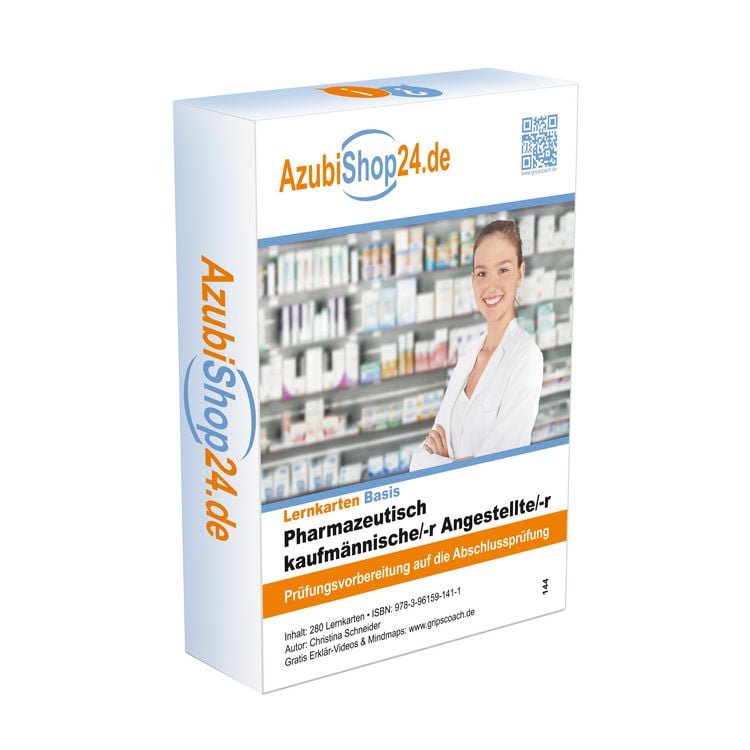 Produktbild: Lernkarten Pharmazeutisch-kaufm&auml;nnischer Angestellte/r (PKA) Pr&uuml;fung Pr&uuml;fungsvorbereitung