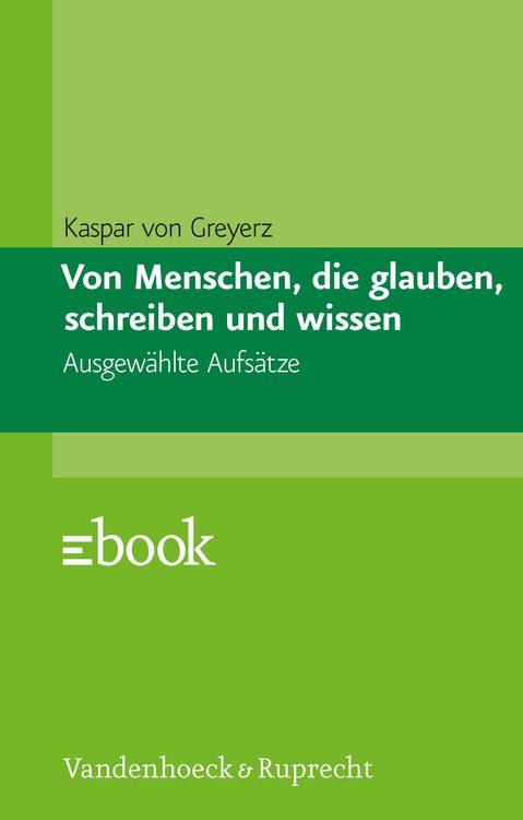 Produktbild: Von Menschen, die glauben, schreiben und wissen