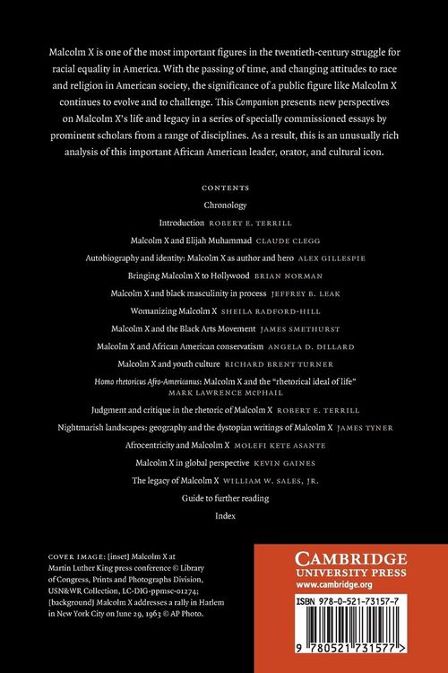 Produktbild: The Cambridge Companion to Malcolm X