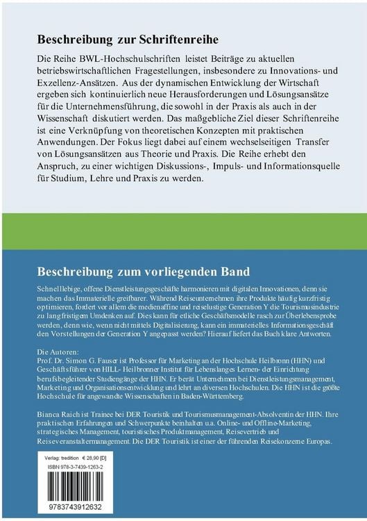 Produktbild: Die Digitalisierung als Hauptdeterminante marketingpolitischer Konzeptoptimierung bei f&uuml;hrenden Reiseunternehmen