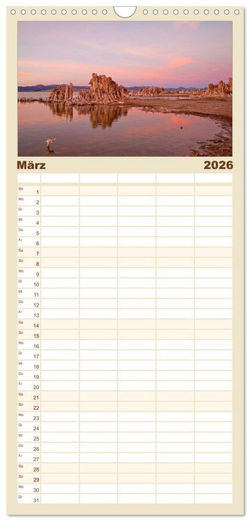 Produktbild: Familienplaner 2026 - Kalifornien USA mit 5 Spalten (Wandkalender, 21 x 45 cm) CALVENDO