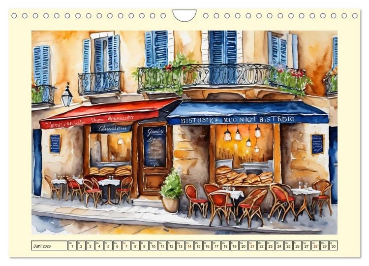 Produktbild: Paris - Stadt der Liebe (Wandkalender 2026 DIN A4 quer), CALVENDO Monatskalender