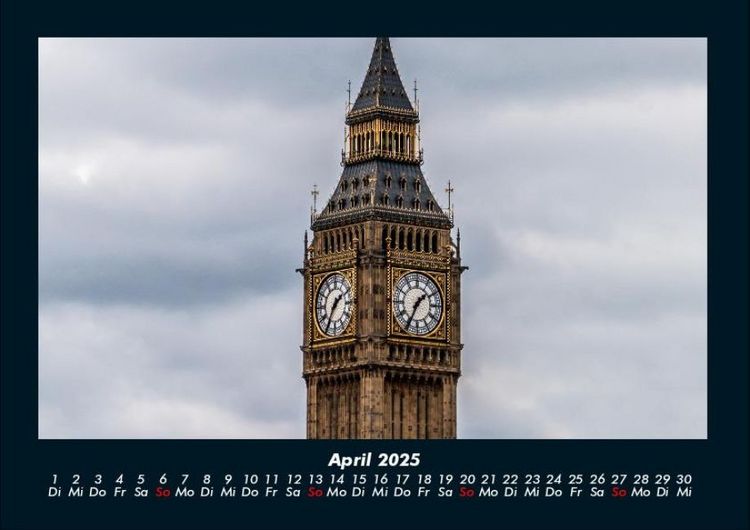 Produktbild: London 2025 Fotokalender DIN A4