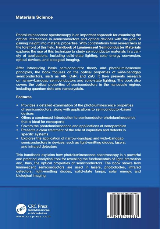 Produktbild: Handbook of Luminescent Semiconductor Materials