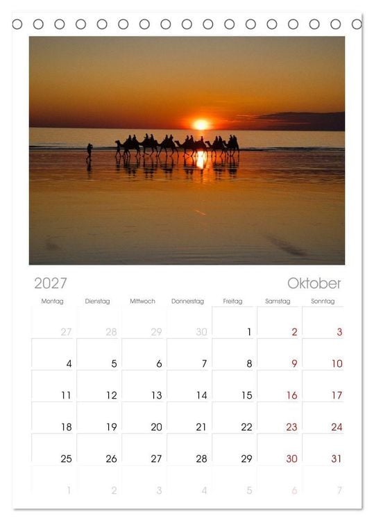 Produktbild: Tischplaner 2027 - Roadtrip durchs Outback - Australiens wilde Seele (A5 Tischkalender zum Aufstellen) CALVENDO