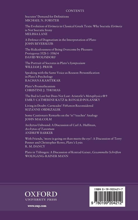 Produktbild: Oxford Studies in Ancient Philosophy