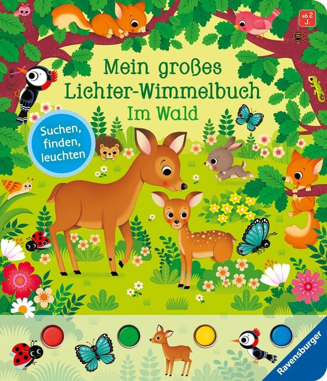 Produktbild: Mein großes Lichter-Wimmelbuch - Im Wald