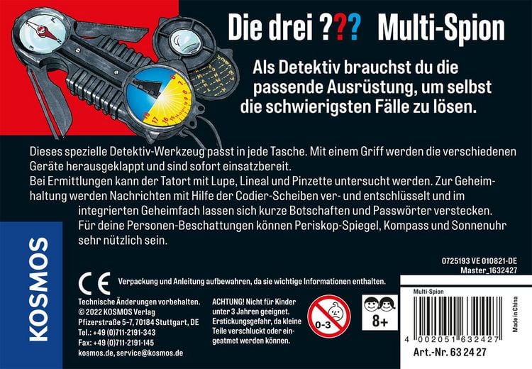 Produktbild: Die drei ??? Multi-Spion (gr. Dose)