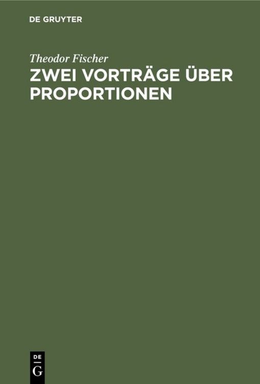 Produktbild: Zwei Vortr&auml;ge &uuml;ber Proportionen