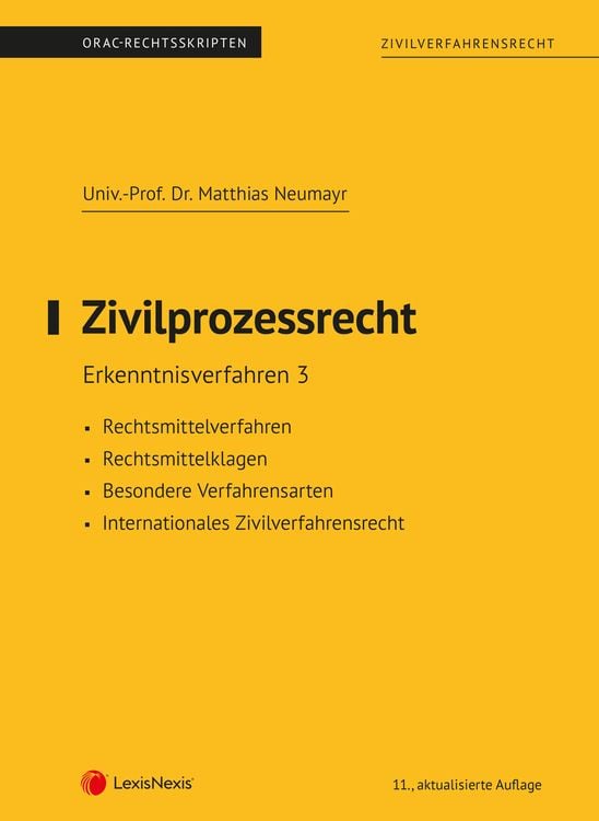 Produktbild: Zivilprozessrecht Erkenntnisverfahren 3 (Skriptum)