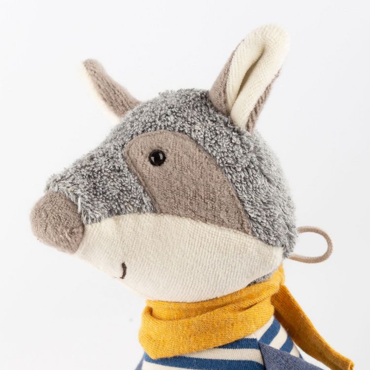 Produktbild: sigikid 39793 - Spieluhr Waschb&auml;r Classic, Stoffmix, grau-blau, Babyspielzeug