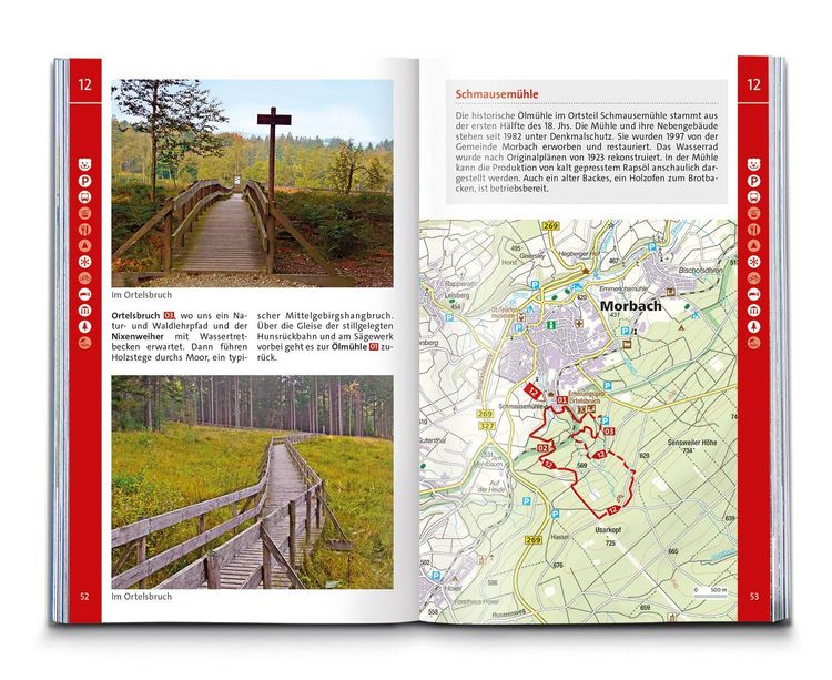 Produktbild: KOMPASS Wanderf&uuml;hrer Hunsr&uuml;ck mit Saar-Hunsr&uuml;ck-Steig, 50 Touren mit Extra-Tourenkarte