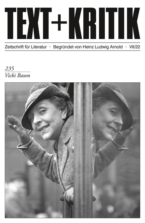 Produktbild: TEXT + KRITIK 235 - Vicki Baum