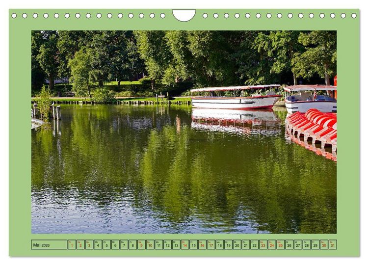 Produktbild: Faszination Stadtpark Odense (Wandkalender 2026 DIN A4 quer), CALVENDO Monatskalender