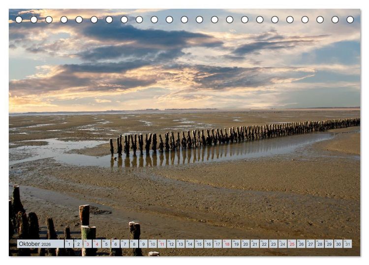 Produktbild: Langeoog - Natur Pur (Tischkalender 2026 DIN A5 quer), CALVENDO Monatskalender