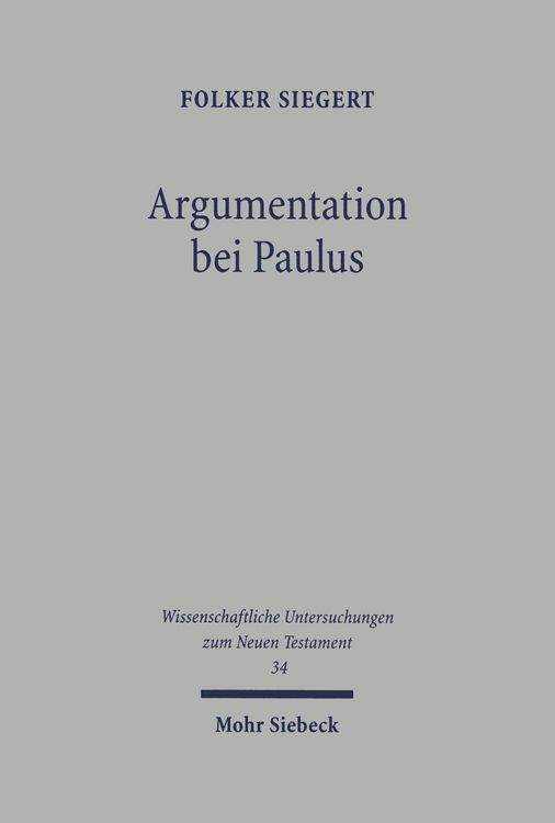 Produktbild: Argumentation bei Paulus gezeigt an R&ouml;m 9-11