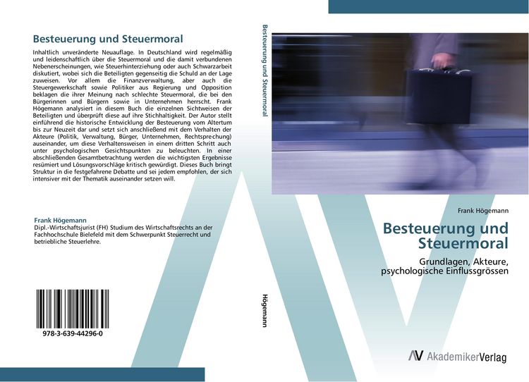 Produktbild: Besteuerung und Steuermoral