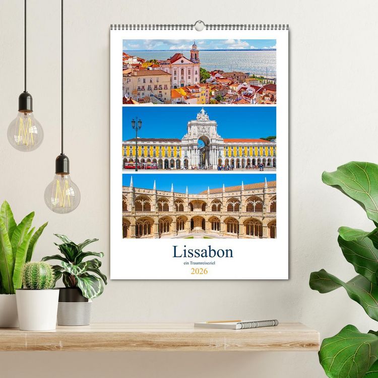 Produktbild: Lissabon - ein Traumreiseziel (Wandkalender 2026 DIN A2 hoch), CALVENDO Monatskalender