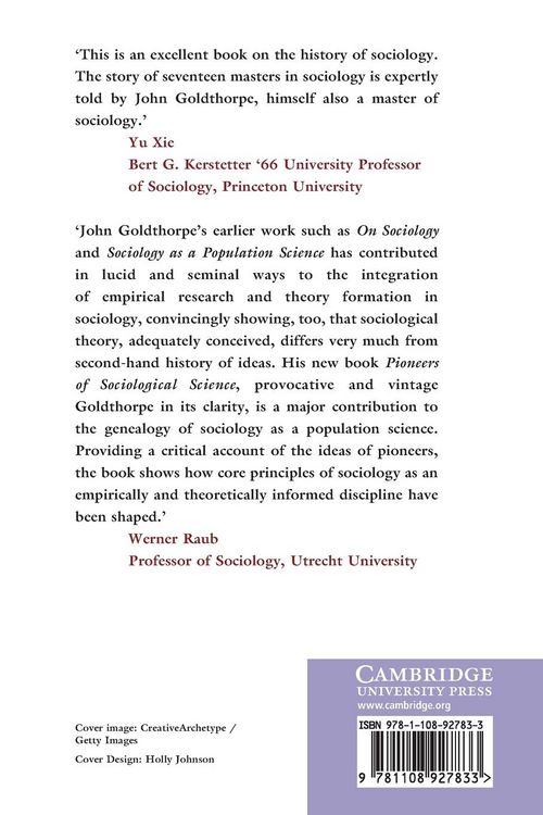 Produktbild: Pioneers of Sociological Science