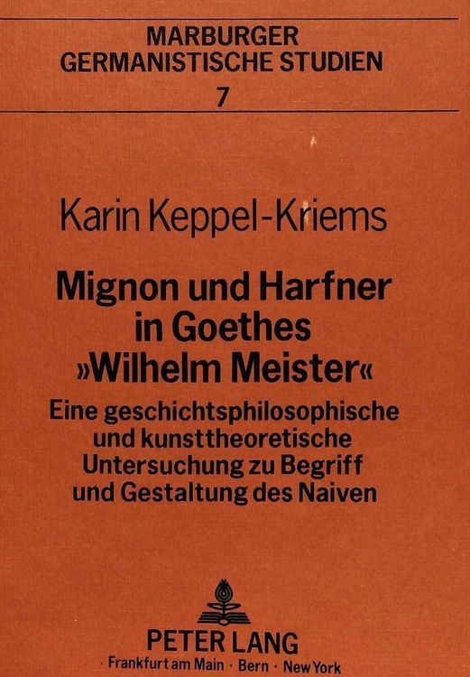 Produktbild: Mignon und Harfner in Goethes &laquo;Wilhelm Meister&raquo;