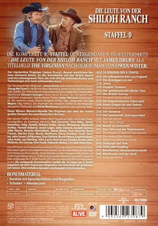 Produktbild: Die Leute von der Shiloh Ranch - Staffel 9 (Fernsehjuwelen) [8 DVDs]