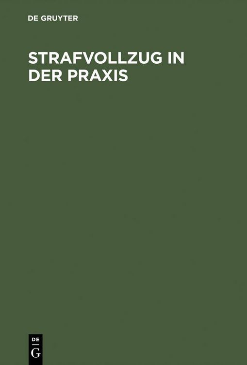 Produktbild: Strafvollzug in der Praxis