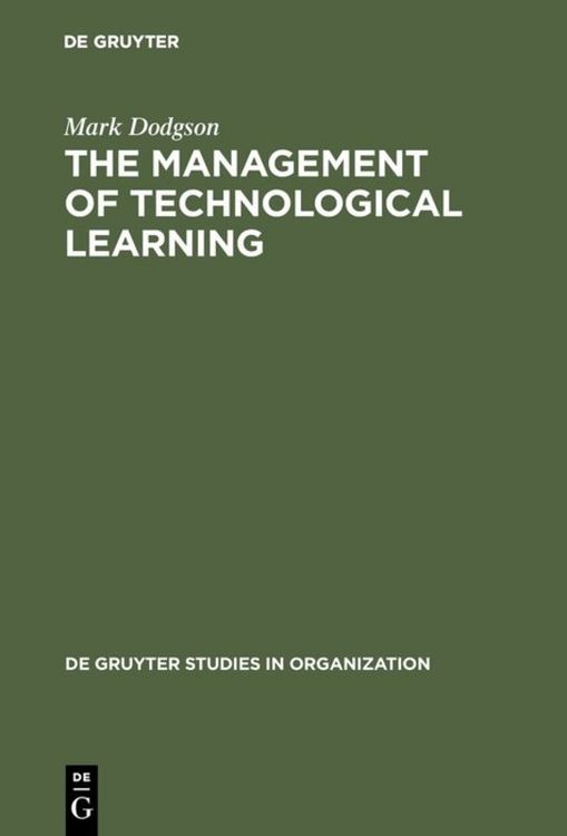 Produktbild: The Management of Technological Learning