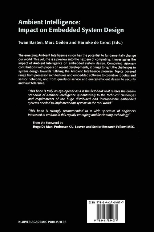 Produktbild: Ambient Intelligence: Impact on Embedded System Design