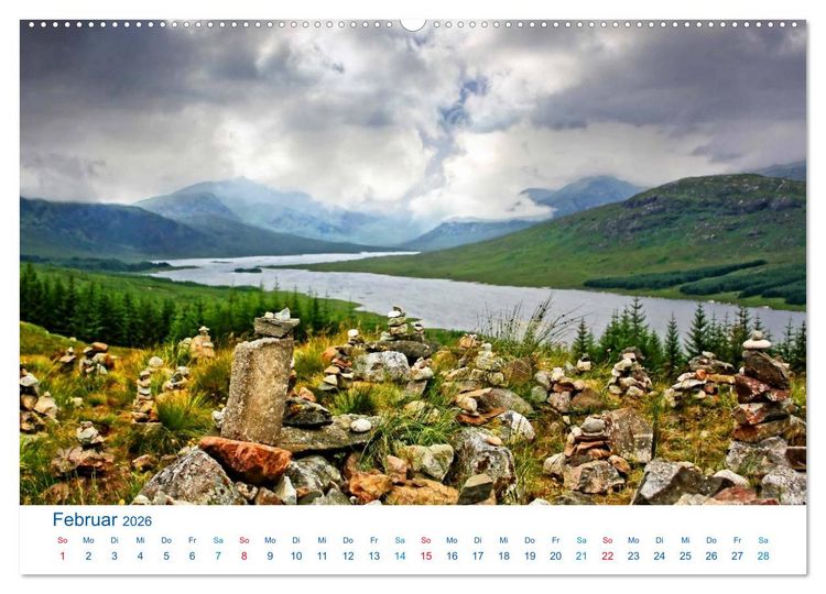Produktbild: Schottlands S&uuml;den 2026. Impressionen zwischen Edinburgh, Loch Ness und Isle of Skye (Wandkalender 2026 DIN A2 quer), CALVENDO Monatskalender