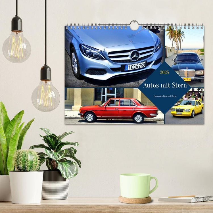 Produktbild: Autos mit Stern - Mercedes-Benz auf Kuba (Wandkalender 2025 DIN A4 quer), CALVENDO Monatskalender