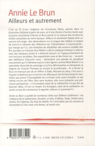 Produktbild: Ailleurs et autrement