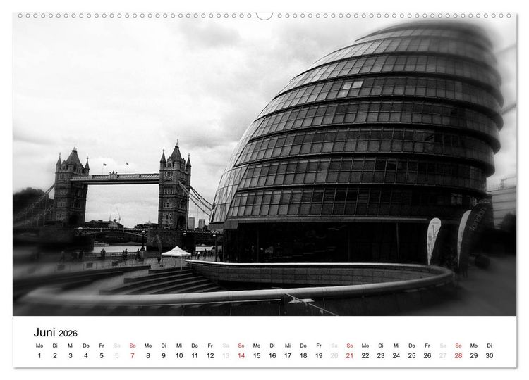 Produktbild: London (Wandkalender 2026 DIN A2 quer), CALVENDO Monatskalender