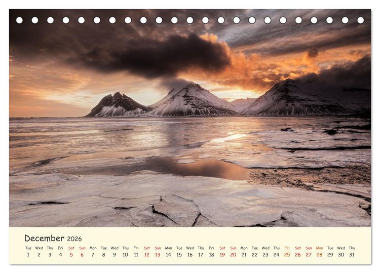 Produktbild: Amazing Nature of Iceland (Desk Calendar 2026 DIN A5 landscape), CALVENDO 12 Month DeskCalendar