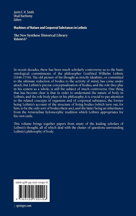 Produktbild: Machines of Nature and Corporeal Substances in Leibniz