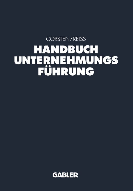 Produktbild: Handbuch Unternehmungsf&uuml;hrung