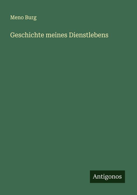 Produktbild: Geschichte meines Dienstlebens